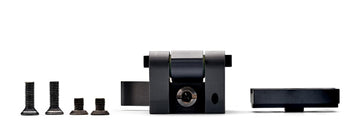 EOTECH Shift-to-Side Mount Kit in-use on rail demonstrates configurable optics mounting.