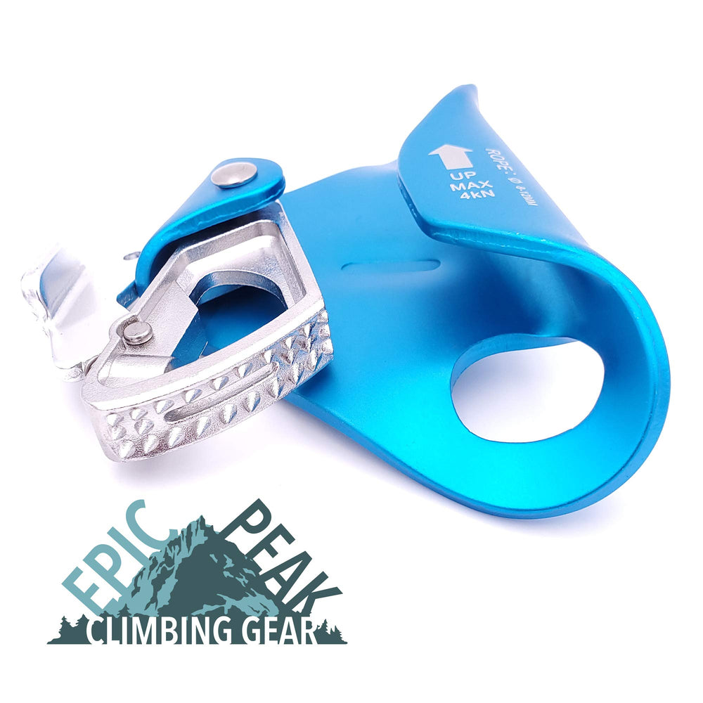 Rope-compatible 8–13 mm fitting for versatile climbs with EPIC PEAK Chest Ascender.