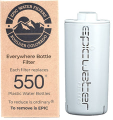Epic Water Filters Everywhere bottle filter corexchange technology delivers purer tasting water from tap and outdoors