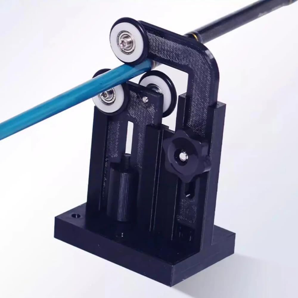 Epoxy fishing-rod winding machine clamping range up to 50 mm for varied rods.