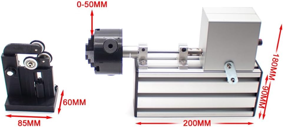 Epoxy fishing-rod winding machine front view showing compact footprint for portable workspace.