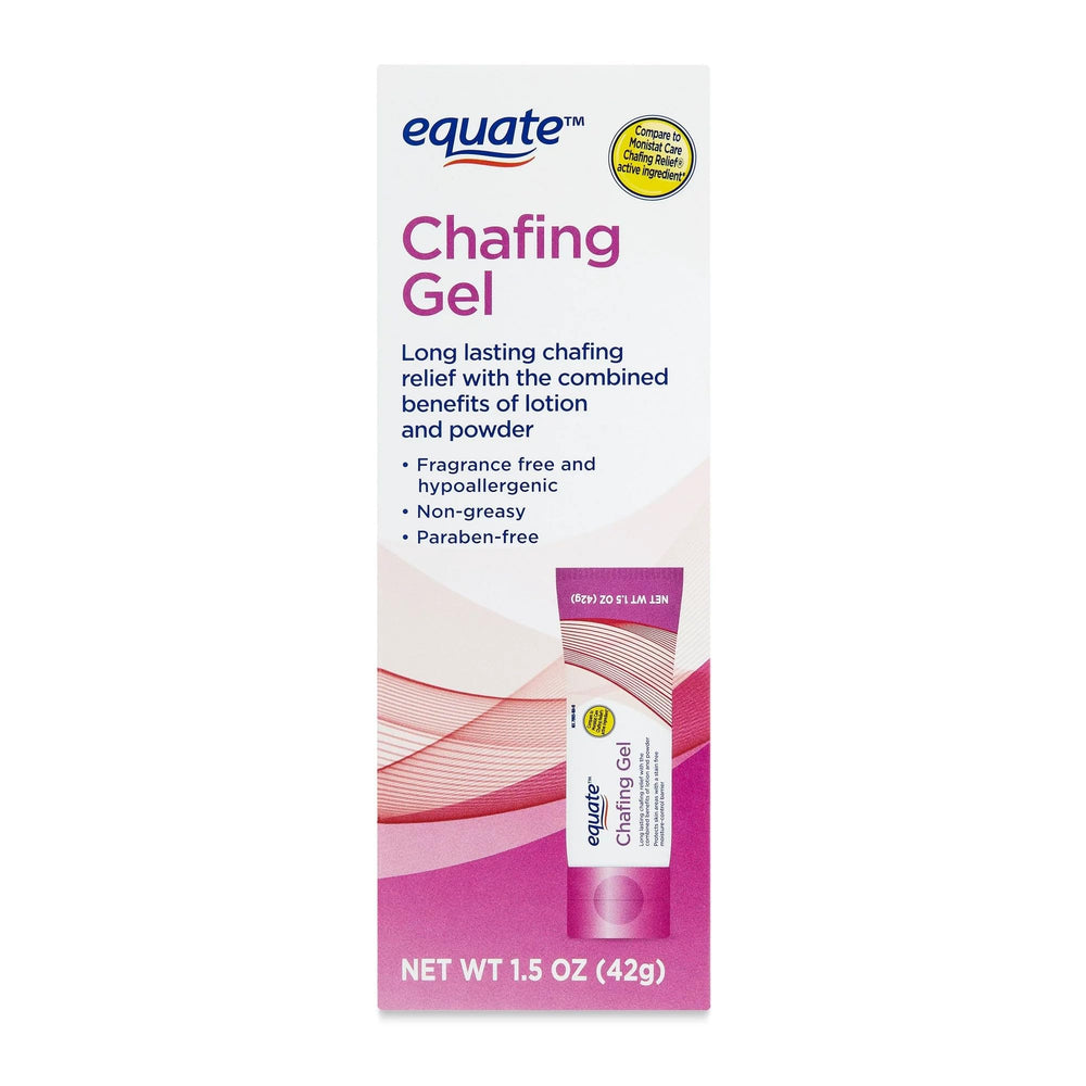 Equate Chafing Relief Gel two-pack in compact travel kit
