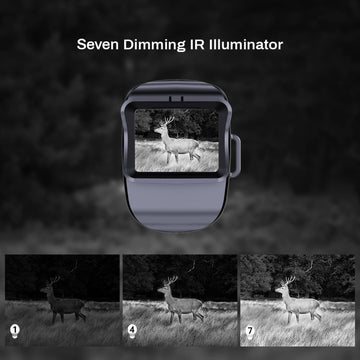 EQUEEN Night Vision Monocular 64GB storage lets you save hours of footage on the go.