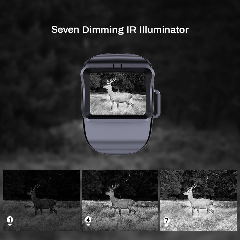 EQUEEN Night Vision Monocular 64GB storage lets you save hours of footage on the go.