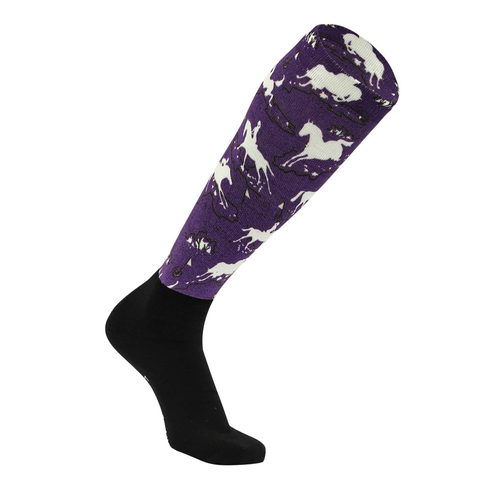 Equine Couture Ladies OTC Boot Socks Cross Country Phase fabric enhances comfort and moisture management.
