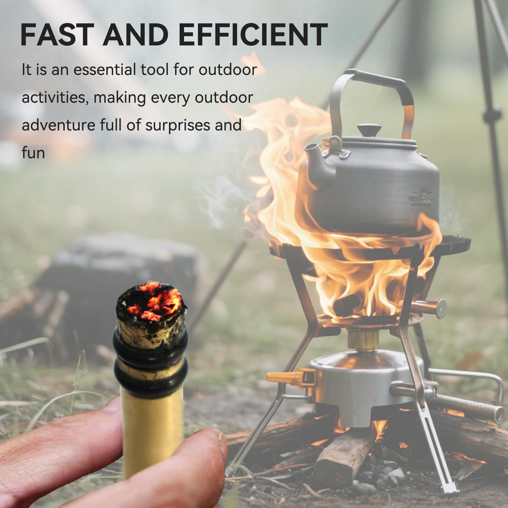 Equlup Fire Piston aluminum-brass-build offers rugged durability for outdoor use.