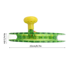 Equlup fishing line reel hollow green 22 cm for easy casting