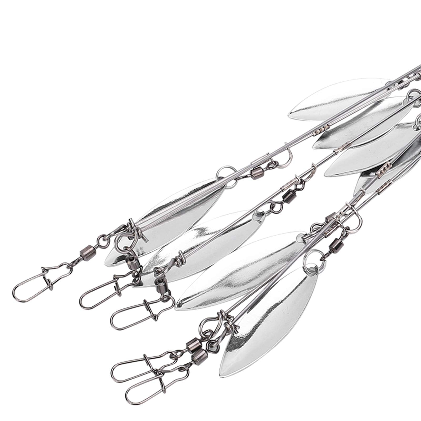 Equlup umbrella rig lifelike lures mimic prey to entice larger fish.