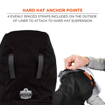 Shoulder-length design offers extra protection against cold winds.