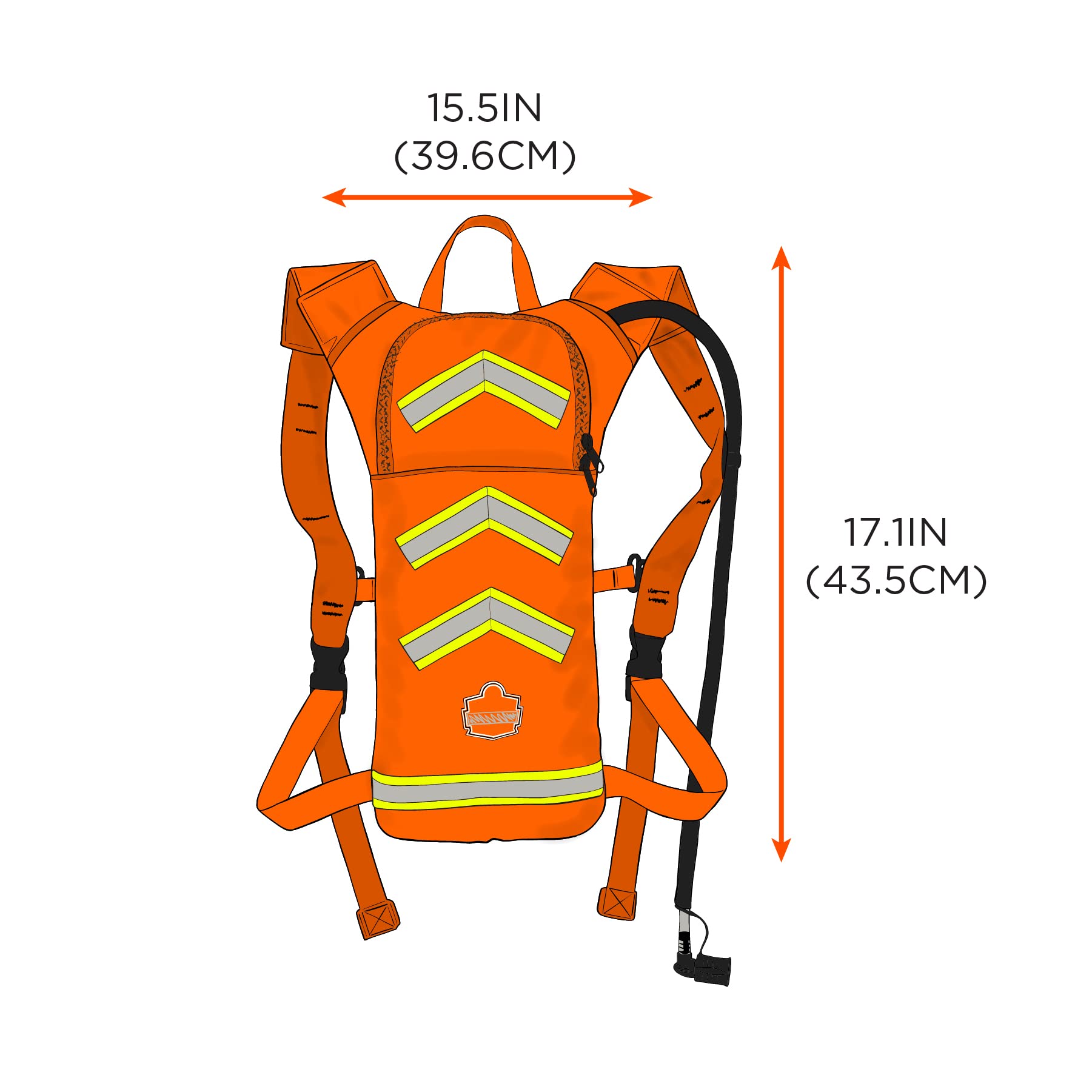 Ergodyne Chill-Its 5155HV breakaway shoulder straps enhance safety