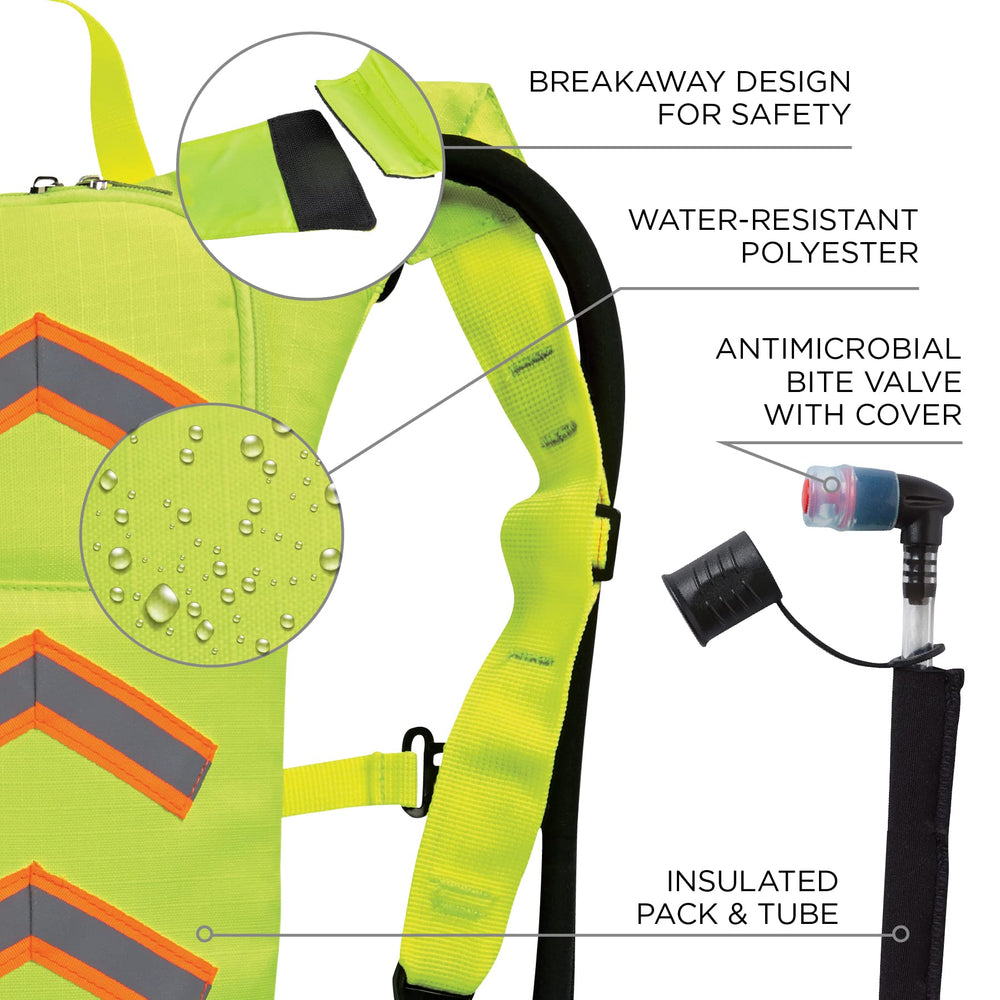 Ergodyne Chill-Its 5155HV breakaway strap image shows snag-free safety feature.