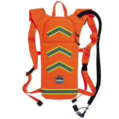 Ergodyne Chill-Its 5155HV front view orange hydration pack for on-the-go hydration