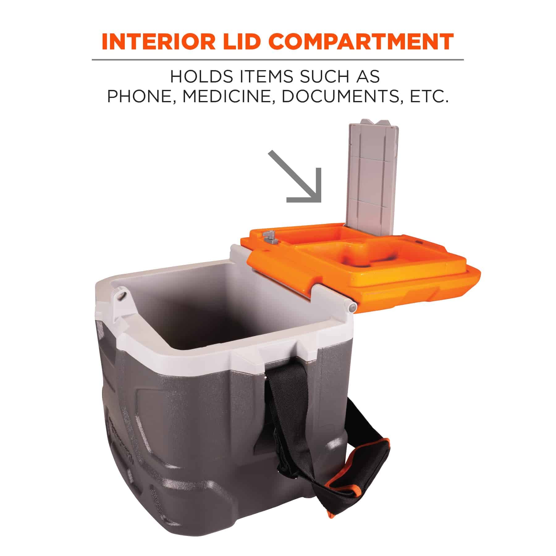 Ergodyne Chill-Its 5170 18-can capacity, ample storage on site