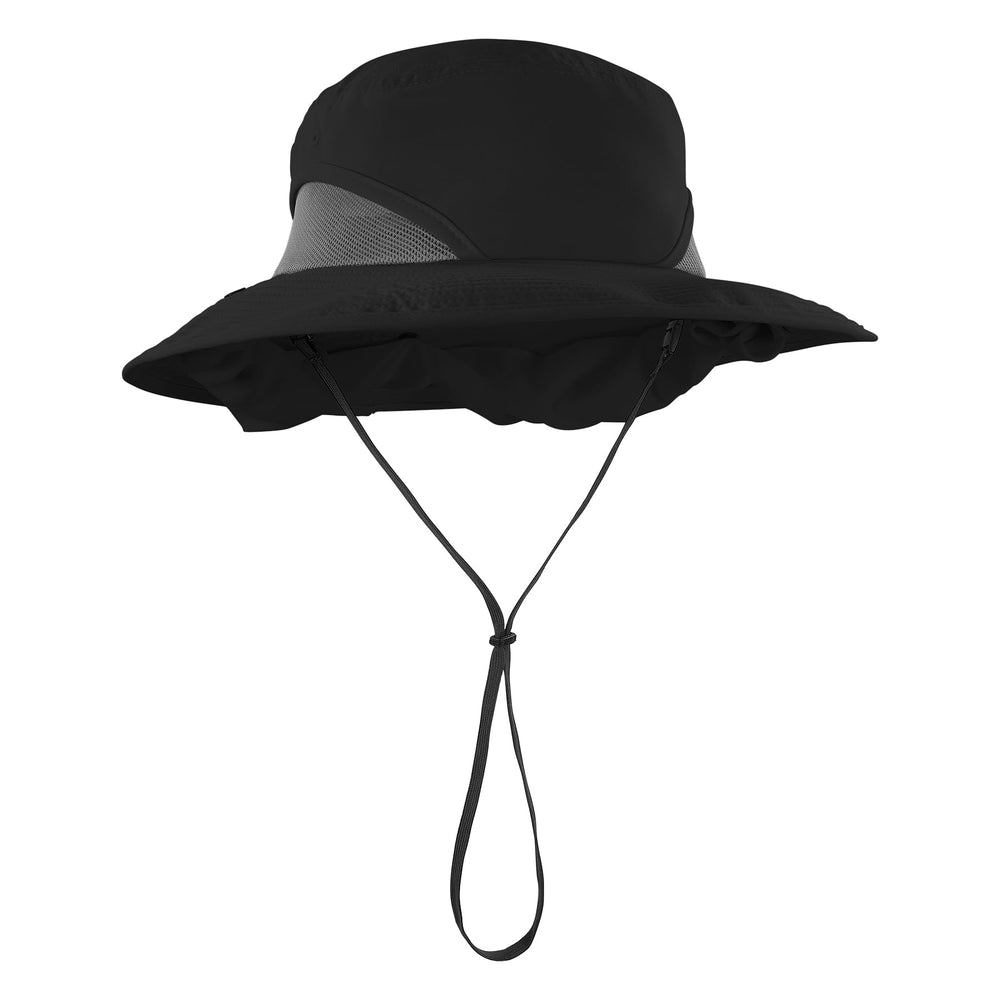 Ergodyne Chill Its 8934 Ranger Hat chin strap adjustment for personalized fit.