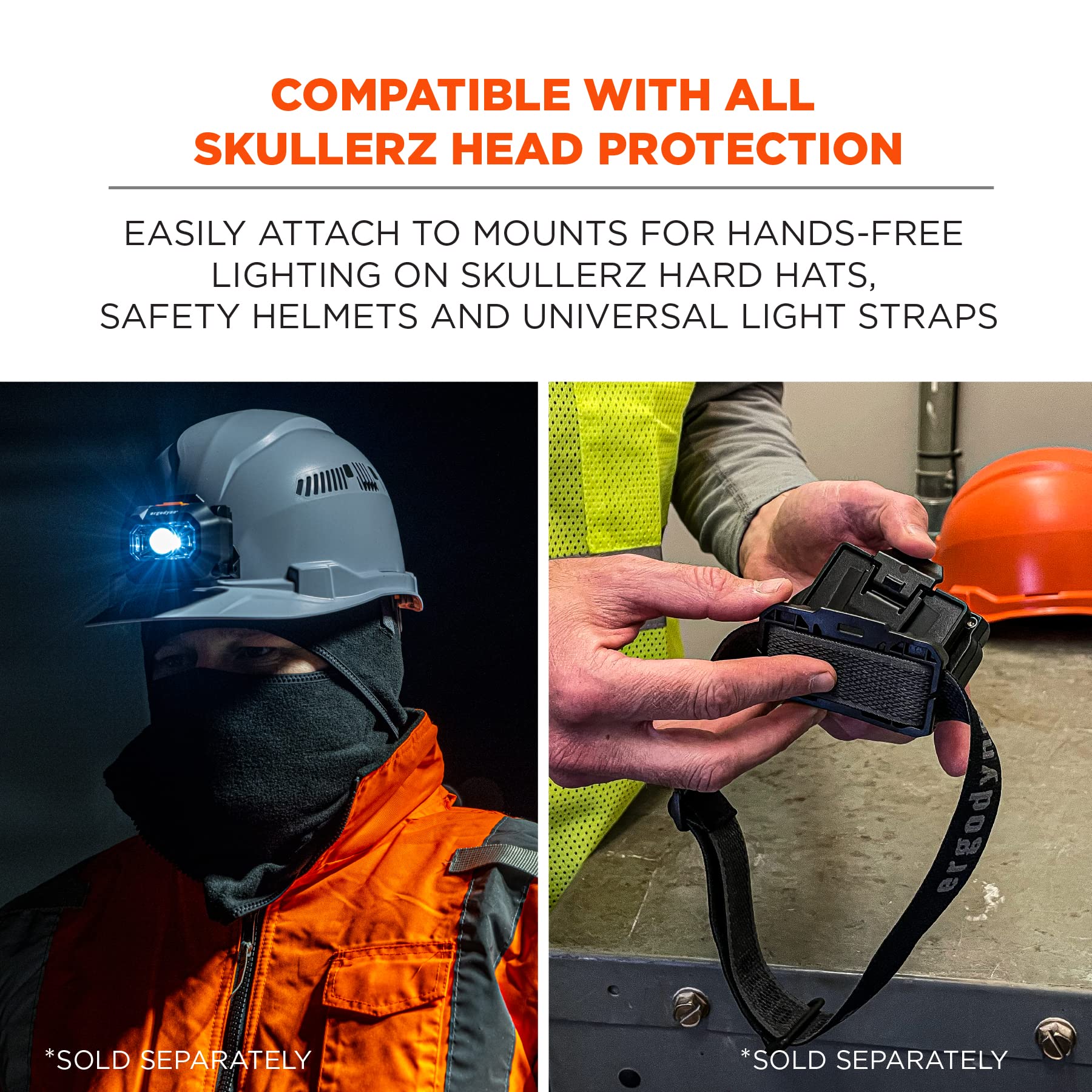 Ergodyne Skullerz 8978 IP67 waterproof and dustproof for challenging sites.