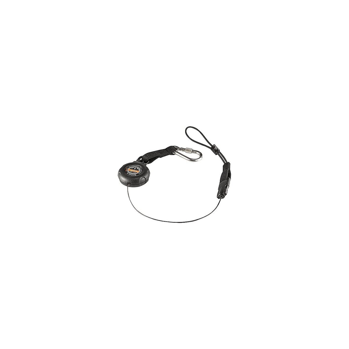 Ergodyne Squids 3001 retractable tool lanyard with carabiner mount, suitable for tools up to 2 lb.