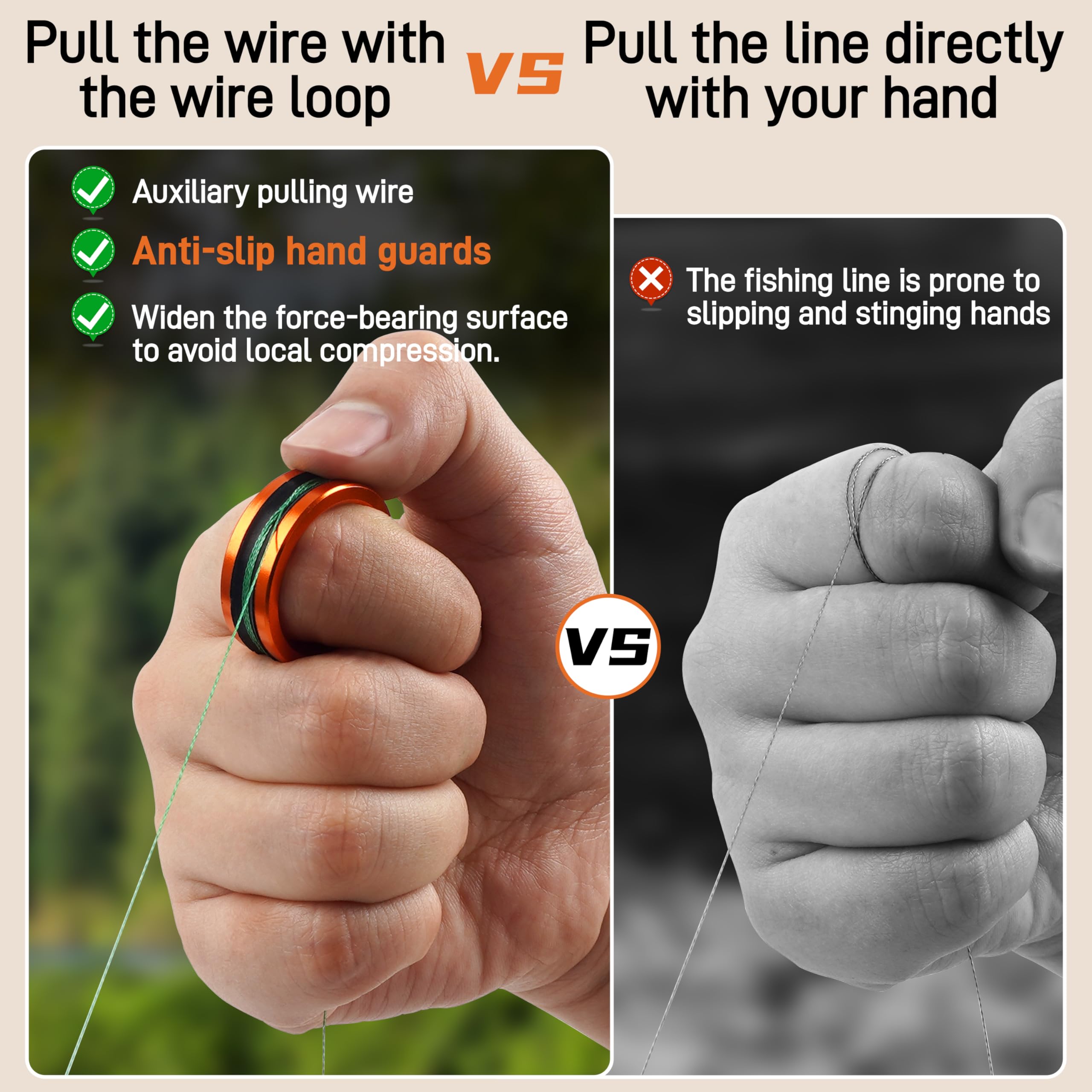 Ergonomic hand protection design reduces fatigue during fishing