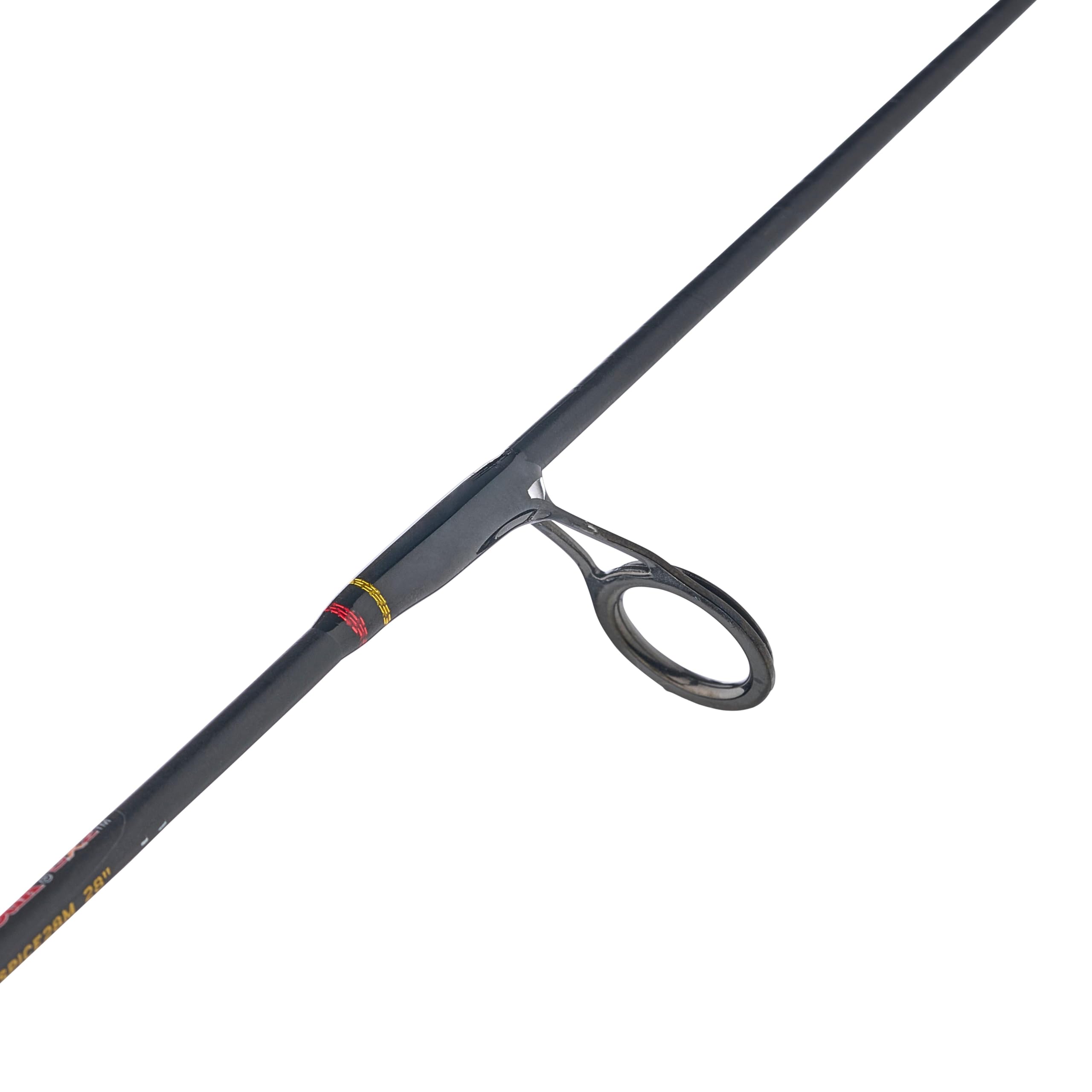 Ergonomic reel seat with EVA handles for comfortable all-day ice fishing.