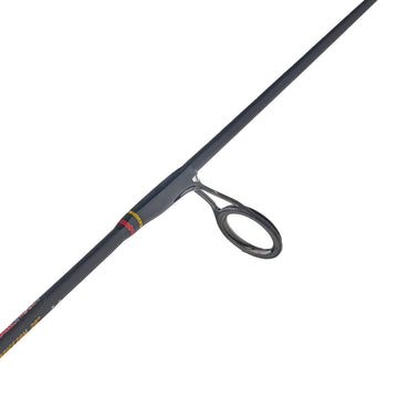 Ergonomic reel seat with EVA handles for comfortable all-day ice fishing.