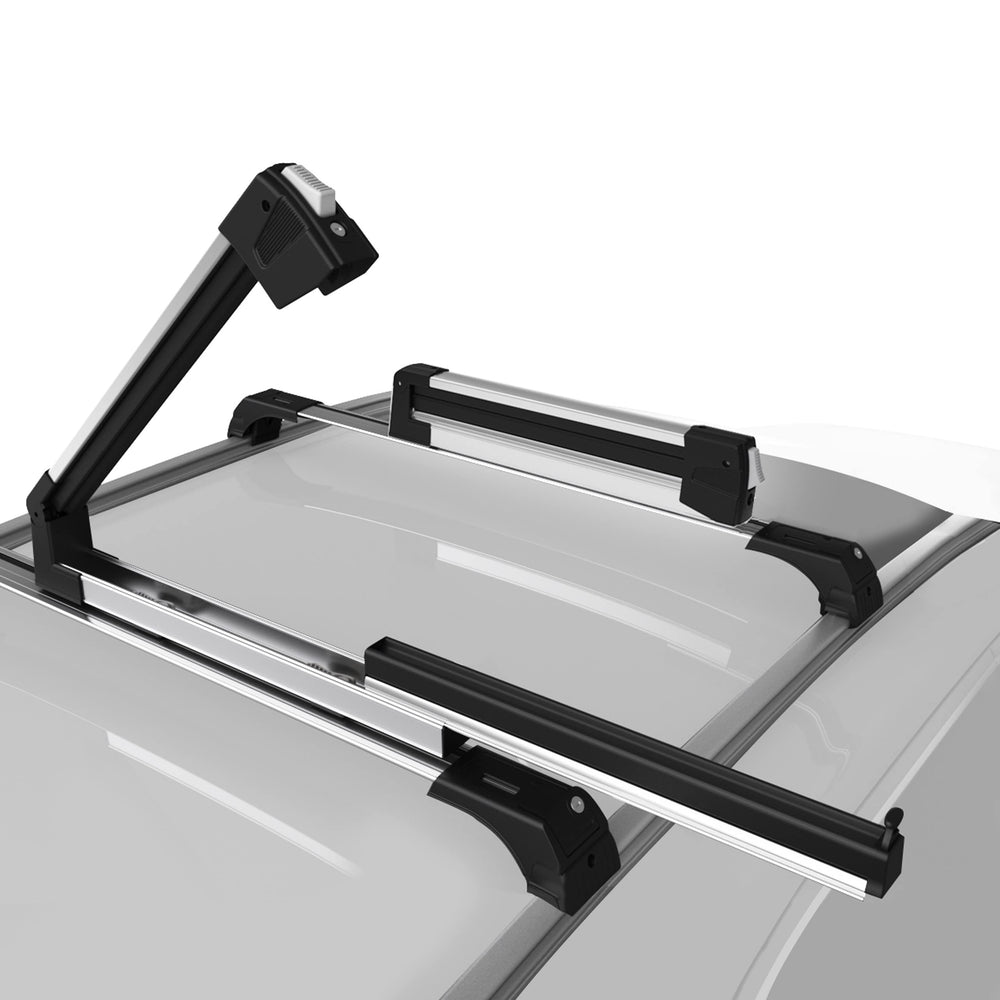 ERKUL ski rack on car roof for secure cross-bar mounting