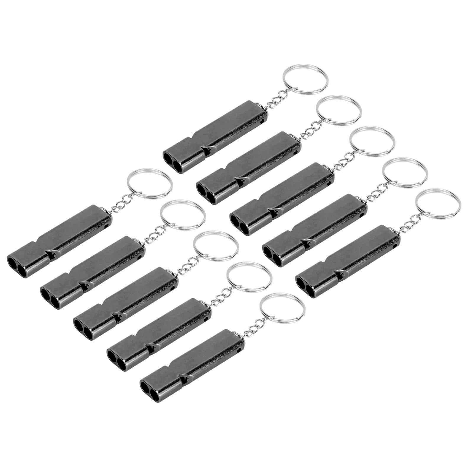 ERYUE emergency whistle aluminum alloy close-up shows durable construction for reliability.