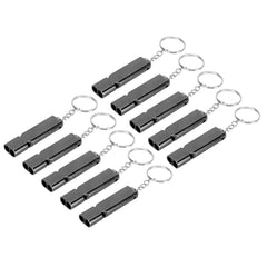 ERYUE emergency whistle aluminum alloy close-up shows durable construction for reliability.