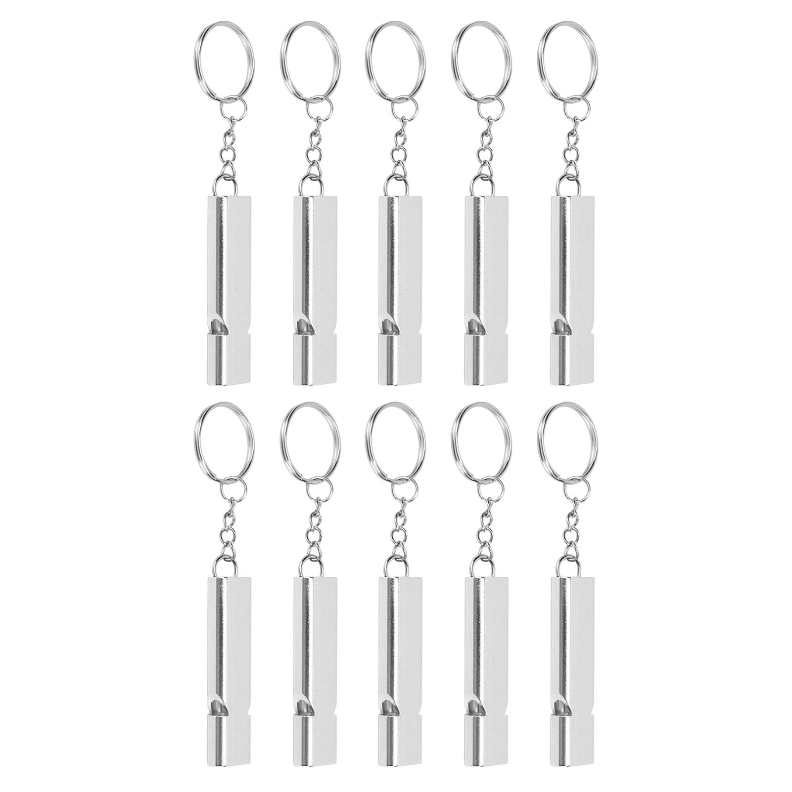 ERYUE emergency whistle aluminum detail highlights corrosion-resistant surface.