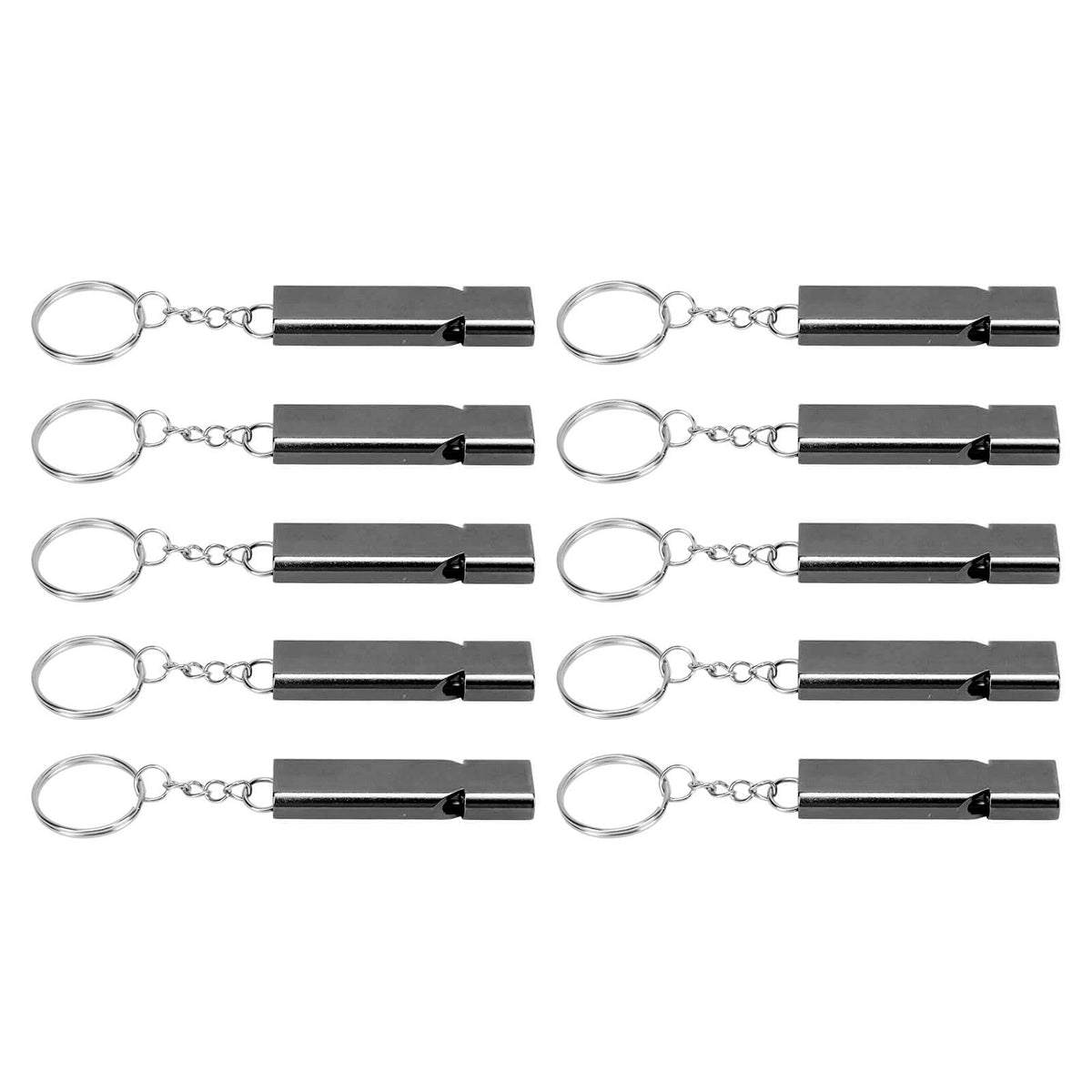 ERYUE emergency whistle double tube front view for loud, clear alerts during outdoor adventures.