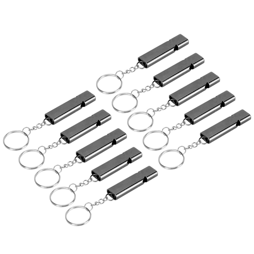 ERYUE emergency whistle keychain attachment secures to bags for easy access.