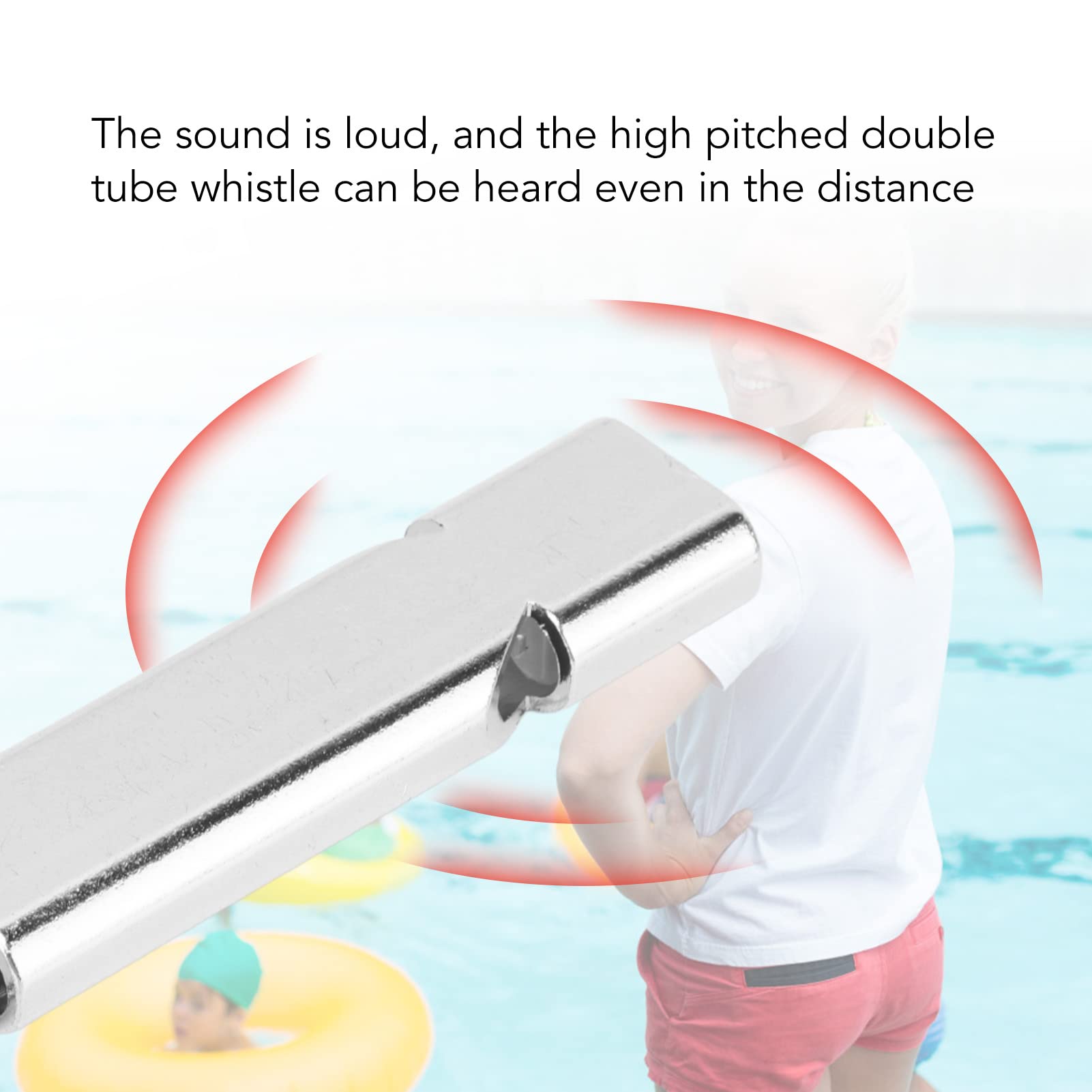 ERYUE emergency whistle loudness test demonstrates attention-grabbing signal outdoors.