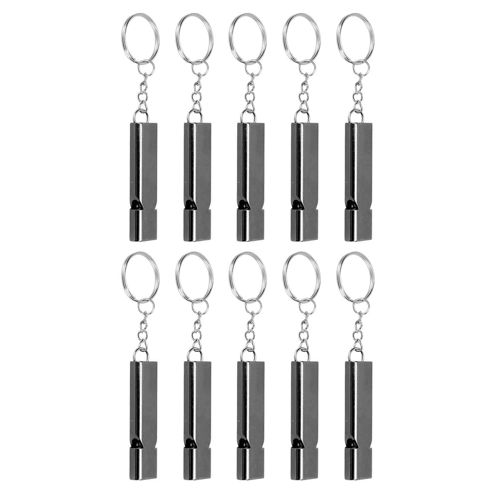 ERYUE emergency whistle on-bag strap demonstrates easy access during hikes.