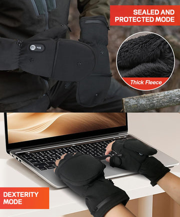 ES Tech Heated Gloves feature 40% larger heating zone for comprehensive warmth.