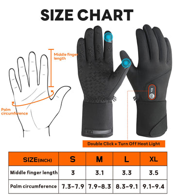 ES Tech heated gloves silicone palm grip secures tools in cold conditions