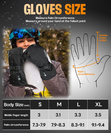 ES Tech heated gloves smart-control illustrates quick temperature adjustments on the go.