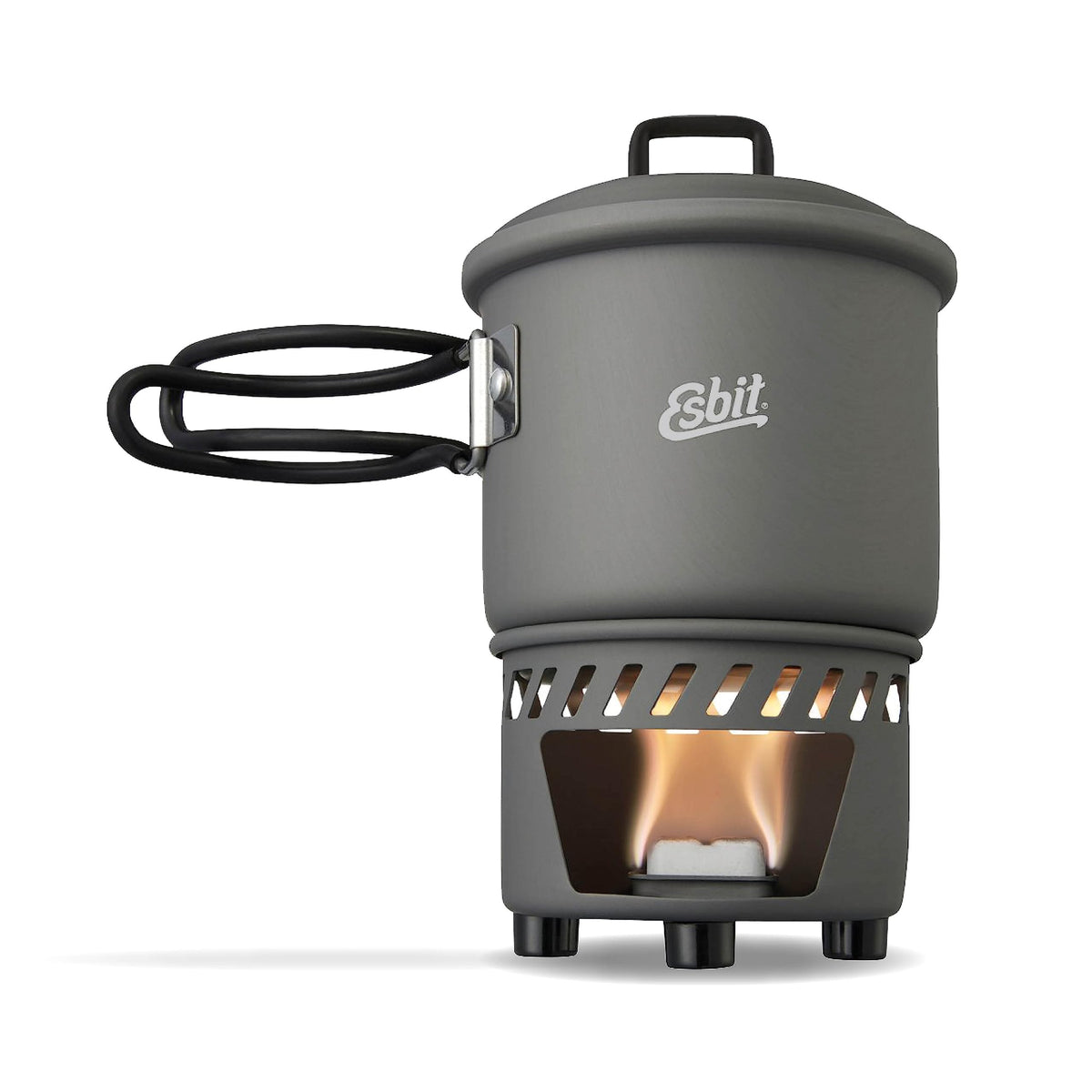 Esbit CS585HA stove with 585ml pot for ultralight camping meals