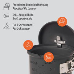 Esbit CS585HA wind deflector and pot stand for stable cooking
