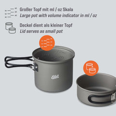 Esbit ESPT1000HA capacity markings show 1000 ml and 475 ml options