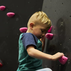 Escape Climbing 10 screw-on jugs colorful kids' wall setup for beginners