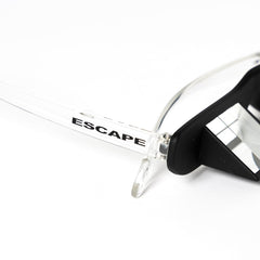 Escape Climbing belay glasses built with durable polycarbonate frames for rugged use.