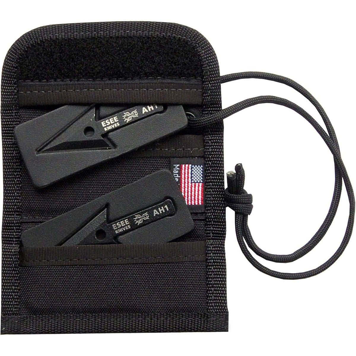 ESEE Arrowhead Wallet with two AH-1 arrowheads for field readiness