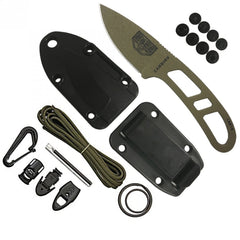 ESEE CAN-DE-KIT-E survival knife blade with drop-point design for versatile field tasks.