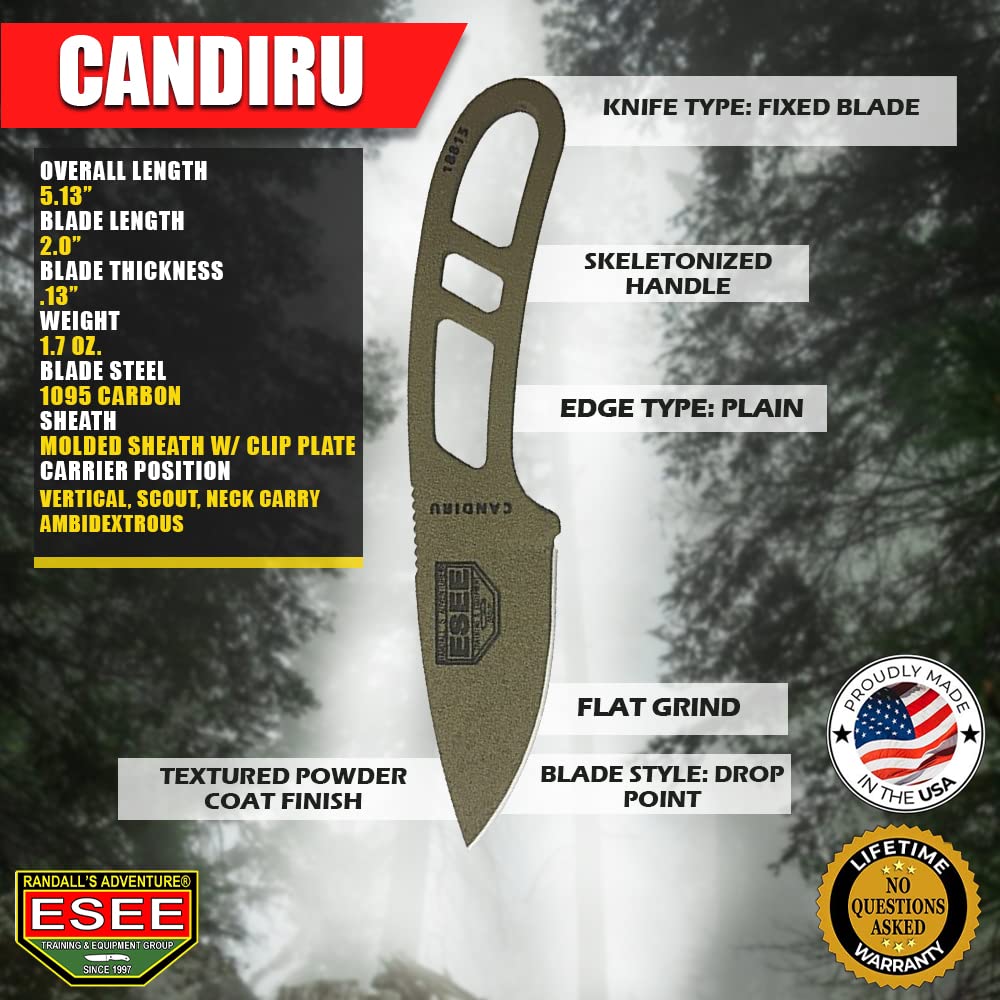 ESEE CAN-DE-KIT-E rugged design supports demanding outdoor tasks.