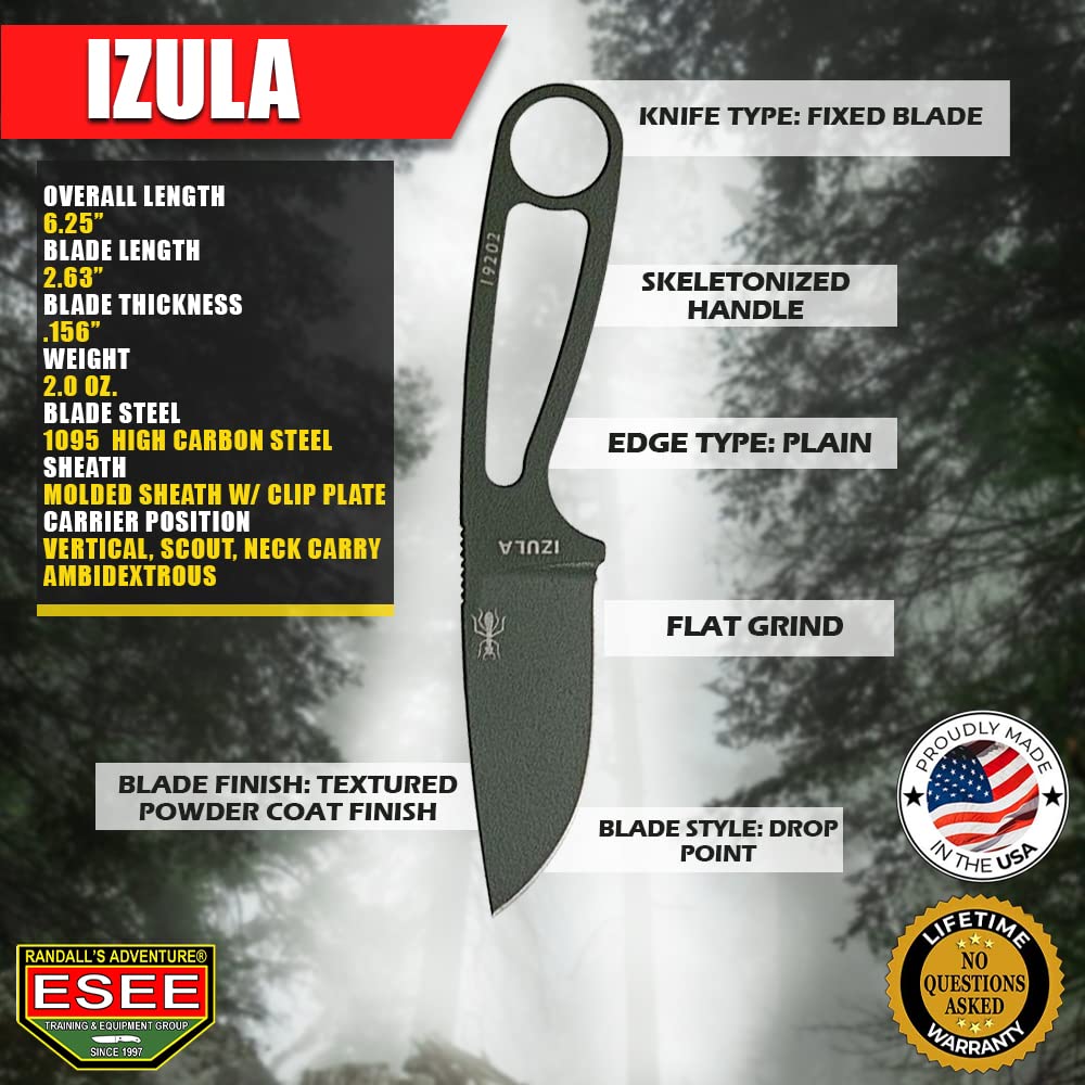 ESEE Izula blade 2.63-inch for precise, portable cutting