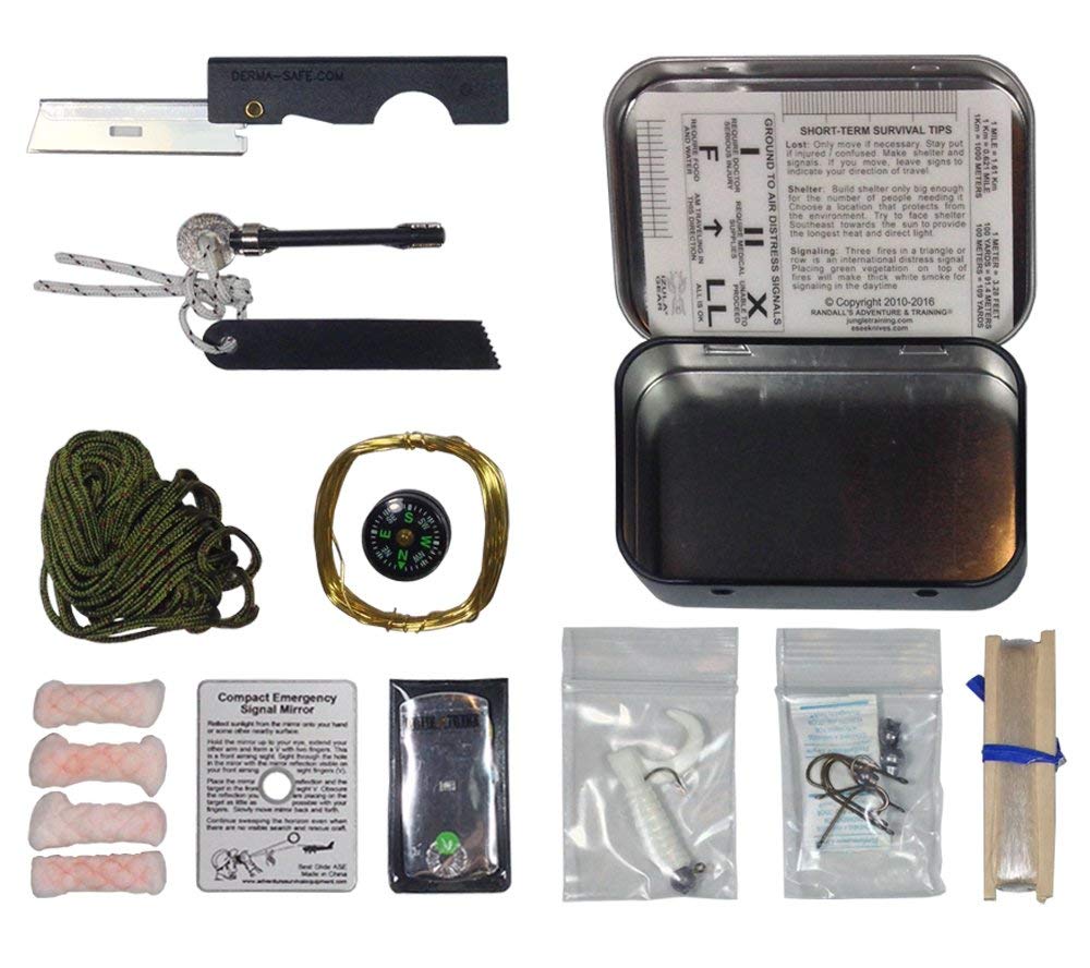 Compact contents layout inside the tin supports quick access on trails