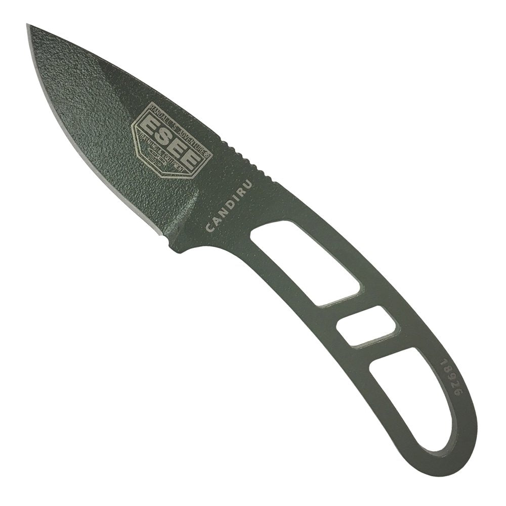 ESEE sheath with ambidextrous clip plate for quick access