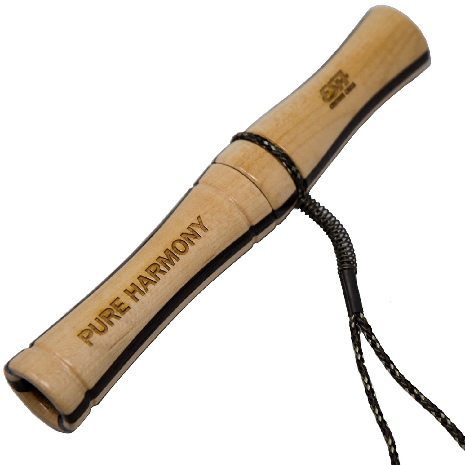 ESH Grunt Tube Deer Call front view with laminated wood for rugged hunting days.