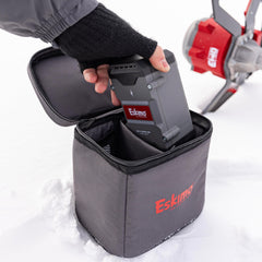 Inside the Eskimo Battery Bag, four pockets organize hand warmers and small items.