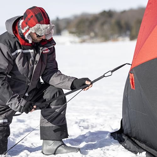 Stainless steel construction offers durability against ice, cold, and wear.
