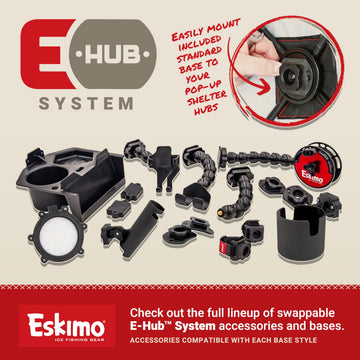 E-Hub accessories compatible with base and additional mounting options