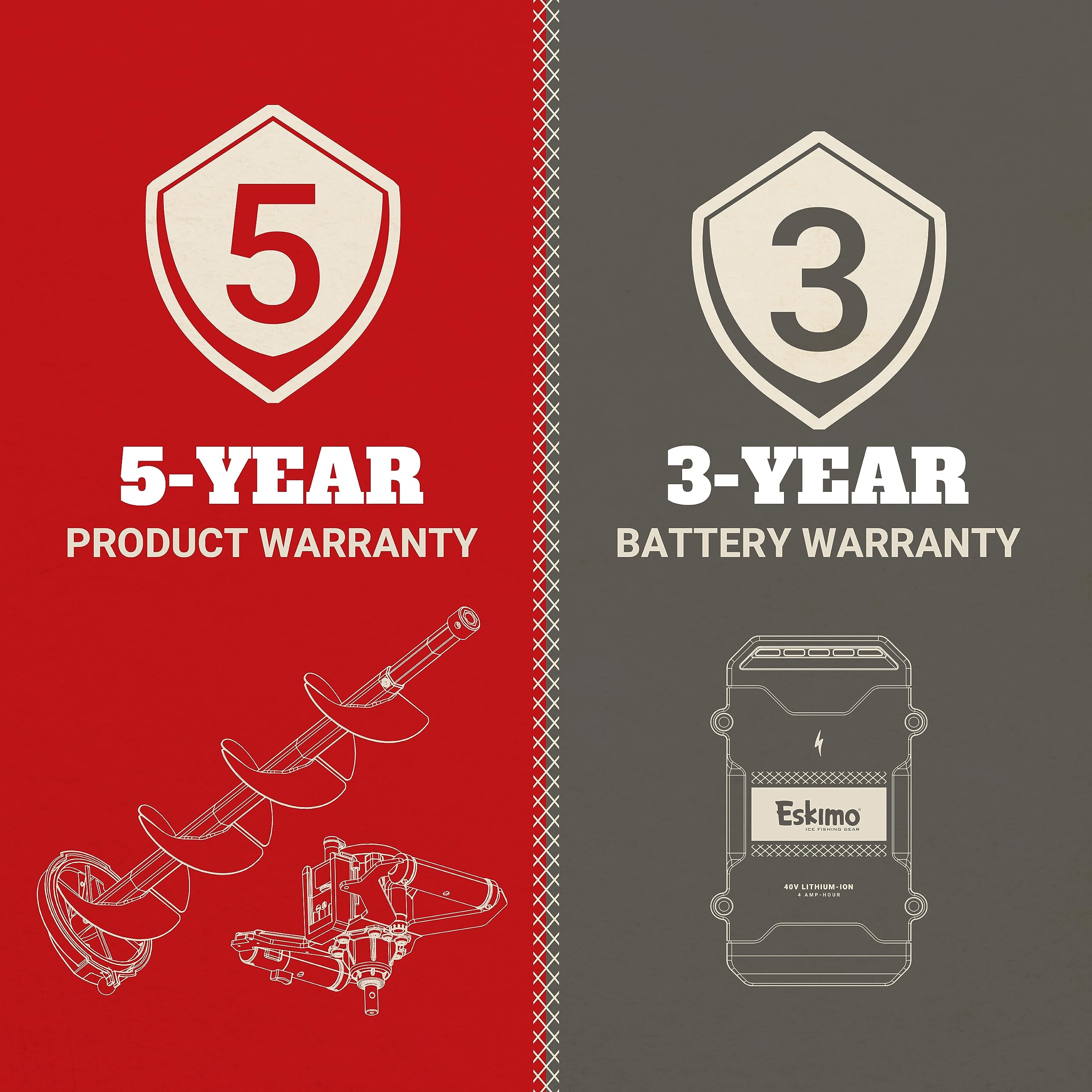 Ergonomic design supports all-day use without fatigue during ice fishing